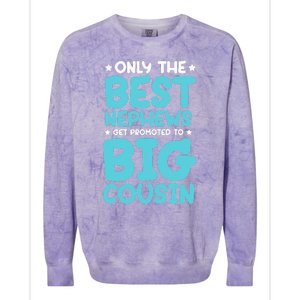 Future Big Cousin Baby Cousins Announcement Colorblast Crewneck Sweatshirt