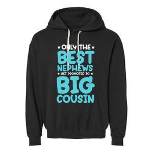 Future Big Cousin Baby Cousins Announcement Garment-Dyed Fleece Hoodie