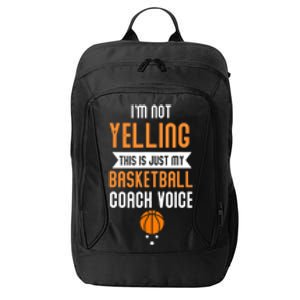 Funny Basketball Coach Voice City Backpack