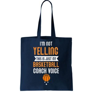 Funny Basketball Coach Voice Tote Bag