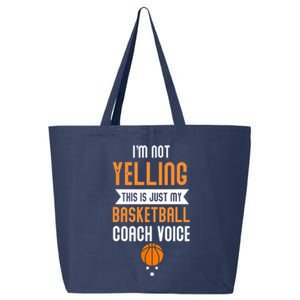 Funny Basketball Coach Voice 25L Jumbo Tote