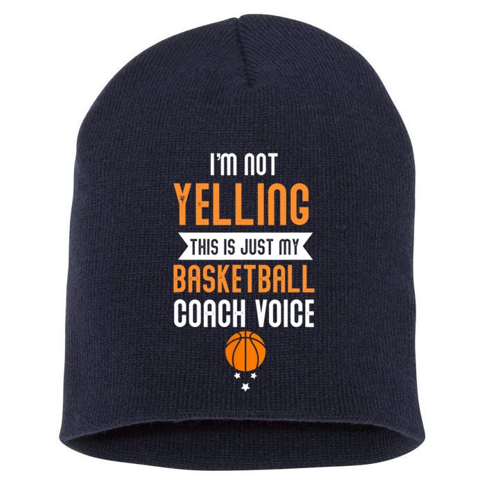 Funny Basketball Coach Voice Short Acrylic Beanie