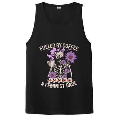 Fueled By Coffee & Feminist Rage Feminism Coffee Lovers PosiCharge Competitor Tank