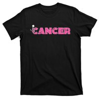 Fuck Breast Cancer Stick Figure Pink Ribbon Awareness T-Shirt