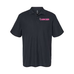 Fuck Breast Cancer Stick Figure Pink Ribbon Awareness Softstyle Adult Sport Polo