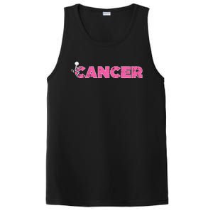 Fuck Breast Cancer Stick Figure Pink Ribbon Awareness PosiCharge Competitor Tank