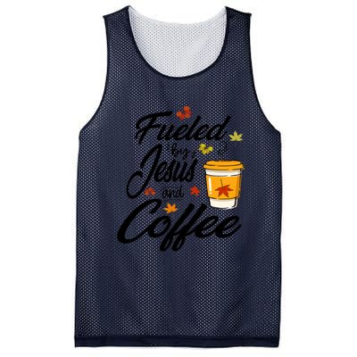 Fueled By Coffee Jesus Funny Caffeine Lover Thanksgiving Day Mesh Reversible Basketball Jersey Tank