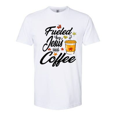 Fueled By Coffee Jesus Funny Caffeine Lover Thanksgiving Day Softstyle CVC T-Shirt