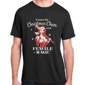 Fueled By Christmas Cheer And Female Rage Funny Liberal Adult ChromaSoft Performance T-Shirt