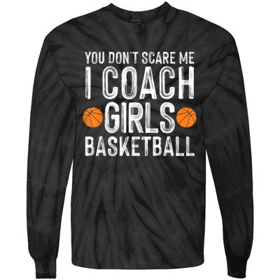 Funny Basketball Coaching Men Women Team Trainer Instructor Tie-Dye Long Sleeve Shirt