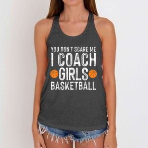 Funny Basketball Coaching Men Women Team Trainer Instructor Women's Knotted Racerback Tank