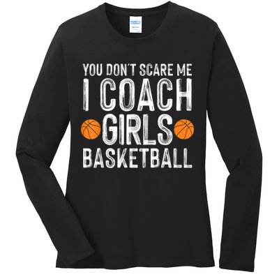 Funny Basketball Coaching Men Women Team Trainer Instructor Ladies Long Sleeve Shirt