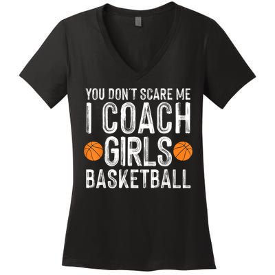 Funny Basketball Coaching Men Women Team Trainer Instructor Women's V-Neck T-Shirt