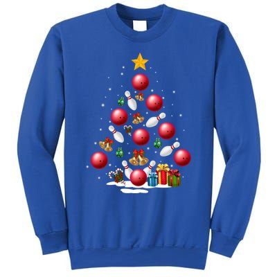 Funny Bowling Christmas Tree Lights Xmas Funny Gift Gift Sweatshirt