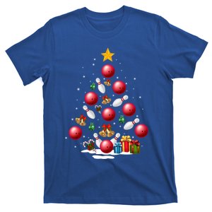 Funny Bowling Christmas Tree Lights Xmas Funny Gift Gift T-Shirt