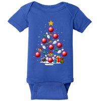 Funny Bowling Christmas Tree Lights Xmas Funny Gift Gift Baby Bodysuit