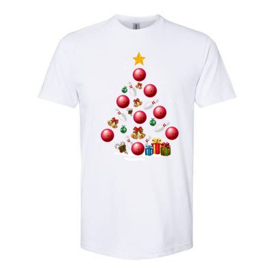 Funny Bowling Christmas Tree Lights Xmas Funny Gift Gift Softstyle® CVC T-Shirt