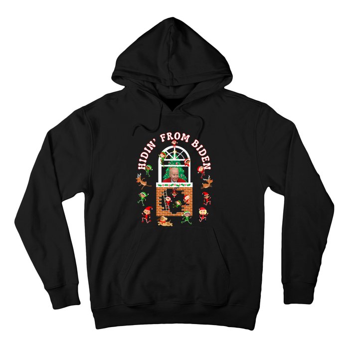 Funny Biden Christmas Sniffing Creepy Joe Hidin From Biden Hoodie