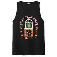 Funny Biden Christmas Sniffing Creepy Joe Hidin From Biden PosiCharge Competitor Tank