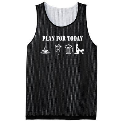 Funny Biker Chopper Motorcycle Plan For Day Mesh Reversible Basketball Jersey Tank