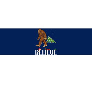 Funny Bigfoot Christmas Tree Lights Funny Sasquatch Believe Bumper Sticker