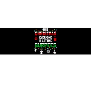 Funny Burpee Christmas Workout Fitness Sarcastic Bumper Sticker