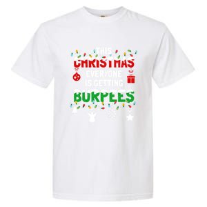 Funny Burpee Christmas Workout Fitness Sarcastic Garment-Dyed Heavyweight T-Shirt