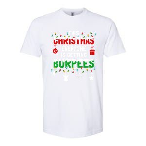 Funny Burpee Christmas Workout Fitness Sarcastic Softstyle CVC T-Shirt