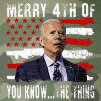 Funny Biden Confused Merry Happy 4th Of You Know...The Thing Legacy Tie Dye Trucker Hat