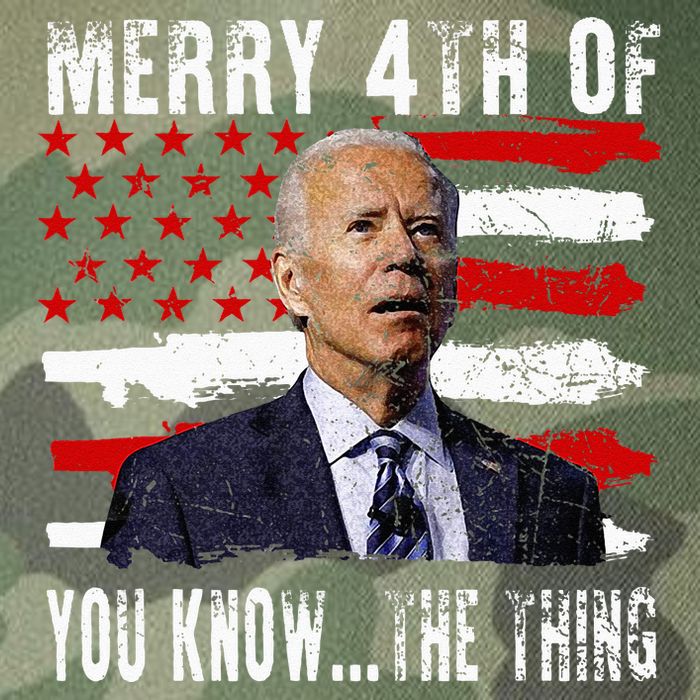 Funny Biden Confused Merry Happy 4th Of You Know...The Thing Legacy Tie Dye Trucker Hat