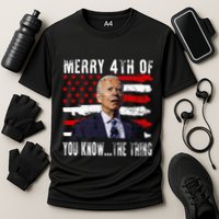 Funny Biden Confused Merry Happy 4th Of You Know...The Thing Performance Shirt