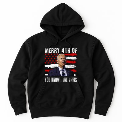 Funny Biden Confused Merry Happy 4th Of You Know...The Thing Hoodie