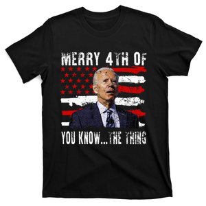 Funny Biden Confused Merry Happy 4th Of You Know...The Thing T-Shirt