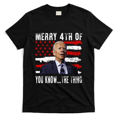 Funny Biden Confused Merry Happy 4th Of You Know...The Thing T-Shirt