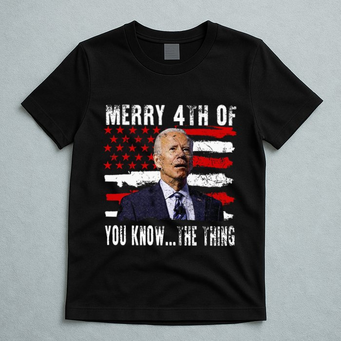Funny Biden Confused Merry Happy 4th Of You Know...The Thing T-Shirt