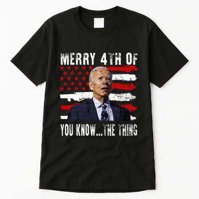 Funny Biden Confused Merry Happy 4th Of You Know...The Thing Tall T-Shirt
