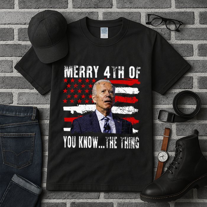 Funny Biden Confused Merry Happy 4th Of You Know...The Thing Tall T-Shirt