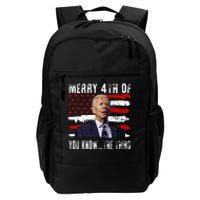 Funny Biden Confused Merry Happy 4th Of You Know...The Thing Daily Commute Backpack