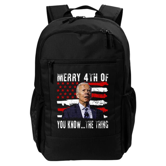 Funny Biden Confused Merry Happy 4th Of You Know...The Thing Daily Commute Backpack