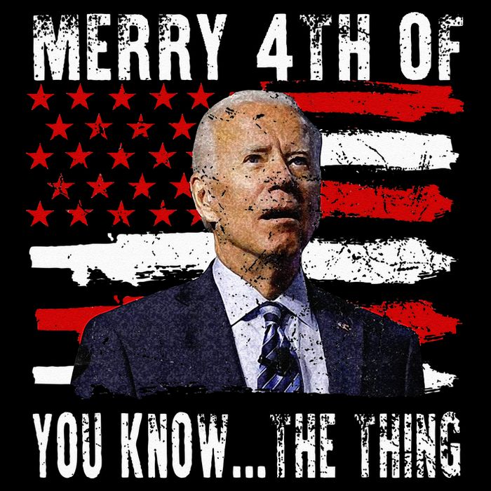 Funny Biden Confused Merry Happy 4th Of You Know...The Thing Drawstring Bag