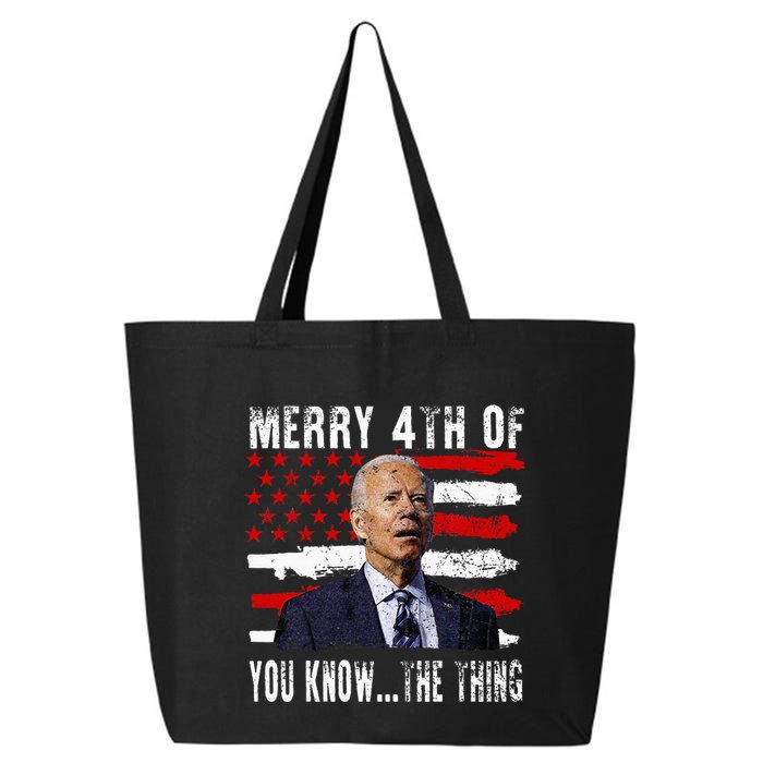 Funny Biden Confused Merry Happy 4th Of You Know...The Thing 25L Jumbo Tote