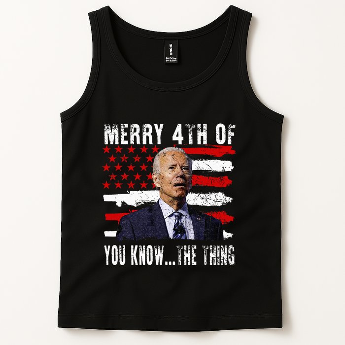 Funny Biden Confused Merry Happy 4th Of You Know...The Thing Tank Top