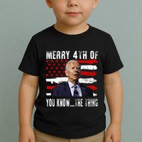 Funny Biden Confused Merry Happy 4th Of You Know...The Thing Toddler T-Shirt