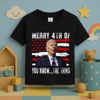 Funny Biden Confused Merry Happy 4th Of You Know...The Thing Toddler T-Shirt