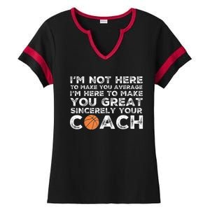 Funny Basketball Coach Basketball Coaching Ladies Halftime Notch Neck Tee