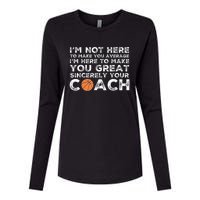 Funny Basketball Coach Basketball Coaching Womens Cotton Relaxed Long Sleeve T-Shirt