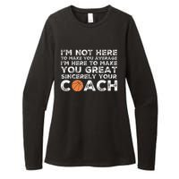 Funny Basketball Coach Basketball Coaching Womens CVC Long Sleeve Shirt