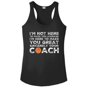 Funny Basketball Coach Basketball Coaching Ladies PosiCharge Competitor Racerback Tank