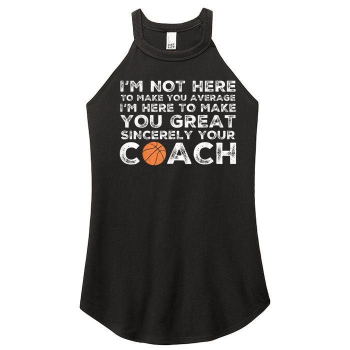 Funny Basketball Coach Basketball Coaching Women's Perfect Tri Rocker Tank