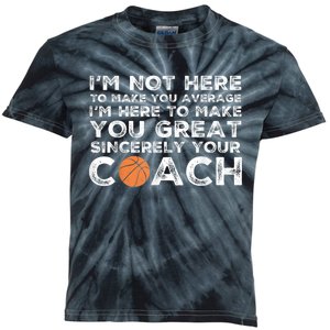 Funny Basketball Coach Basketball Coaching Kids Tie-Dye T-Shirt